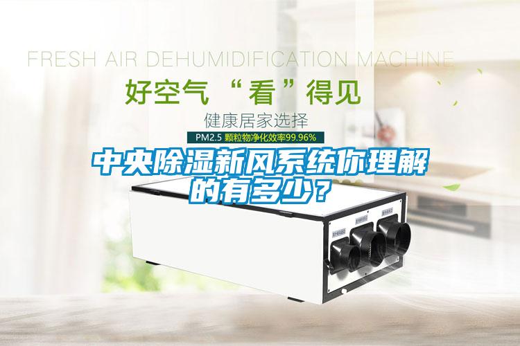 中央除濕新風(fēng)系統(tǒng)你理解的有多少？
