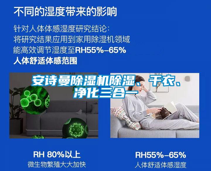 安詩曼除濕機除濕、干衣、凈化三合一