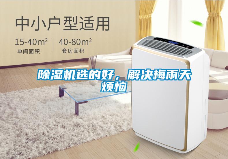 除濕機(jī)選的好，解決梅雨天煩惱