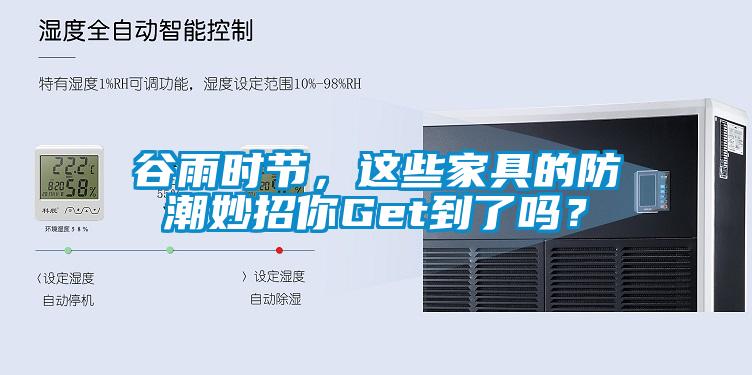 谷雨時節，這些家具的防潮妙招你Get到了嗎？