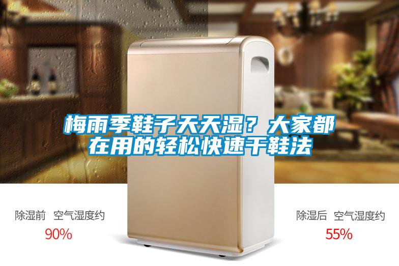 梅雨季鞋子天天濕？大家都在用的輕松快速干鞋法