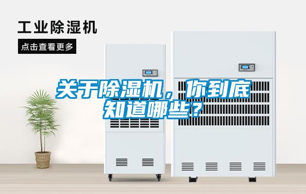 關(guān)于除濕機，你到底知道哪些？