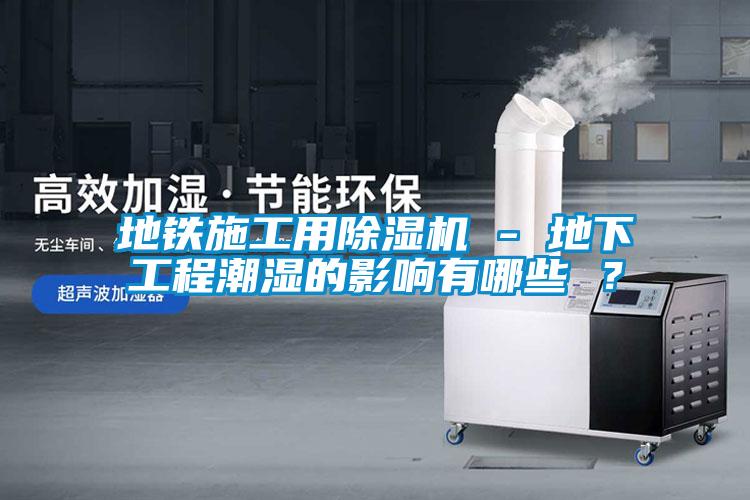 地鐵施工用除濕機 - 地下工程潮濕的影響有哪些 ？