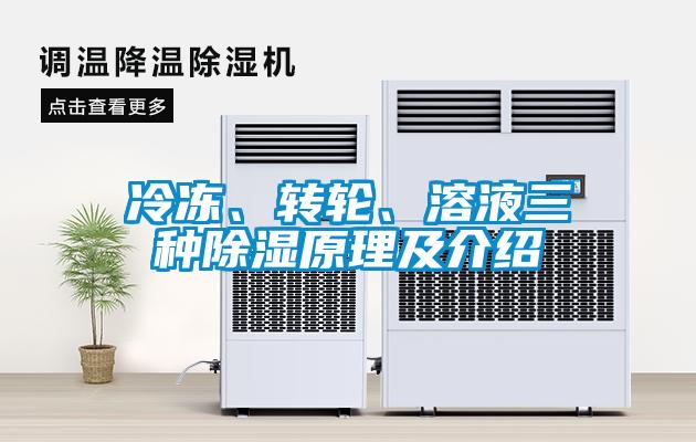 冷凍、轉(zhuǎn)輪、溶液三種除濕原理及介紹