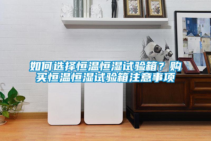 如何選擇恒溫恒濕試驗(yàn)箱？購買恒溫恒濕試驗(yàn)箱注意事項(xiàng)