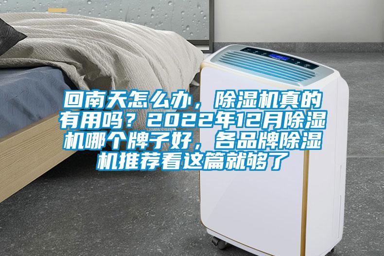 回南天怎么辦，除濕機(jī)真的有用嗎？2022年12月除濕機(jī)哪個(gè)牌子好，各品牌除濕機(jī)推薦看這篇就夠了