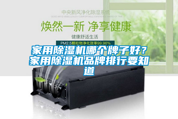 家用除濕機哪個牌子好？家用除濕機品牌排行要知道