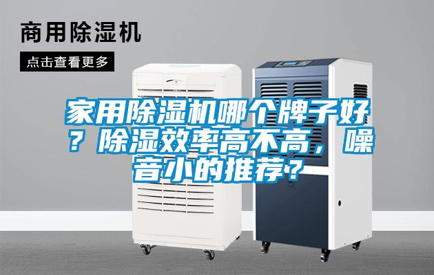 家用除濕機哪個牌子好？除濕效率高不高，噪音小的推薦？
