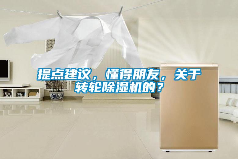 提點建議，懂得朋友，關(guān)于轉(zhuǎn)輪除濕機的？