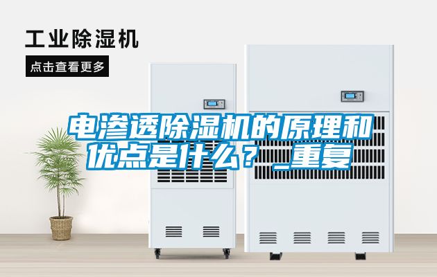 電滲透除濕機的原理和優點是什么？_重復