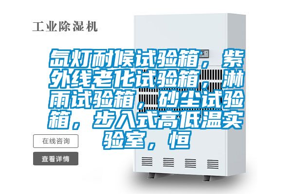 氙燈耐候試驗(yàn)箱，紫外線老化試驗(yàn)箱，淋雨試驗(yàn)箱，砂塵試驗(yàn)箱，步入式高低溫實(shí)驗(yàn)室，恒