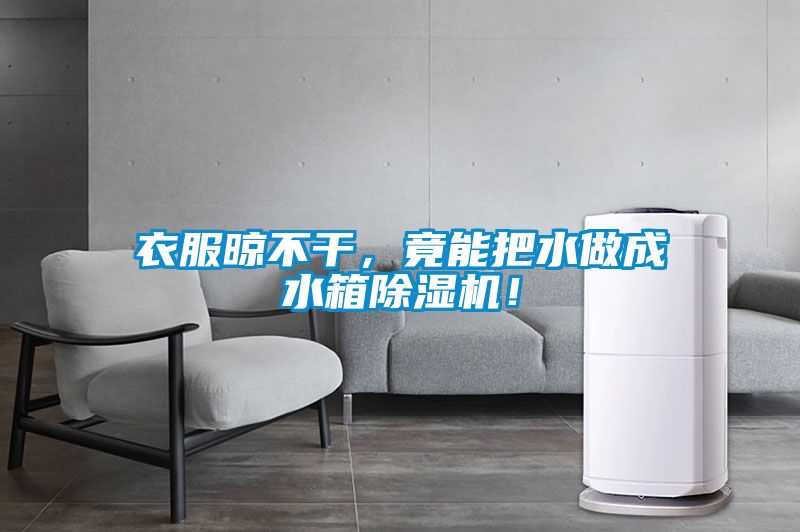 衣服晾不干，竟能把水做成水箱除濕機(jī)！