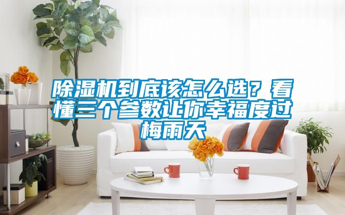 除濕機到底該怎么選？看懂三個參數(shù)讓你幸福度過梅雨天