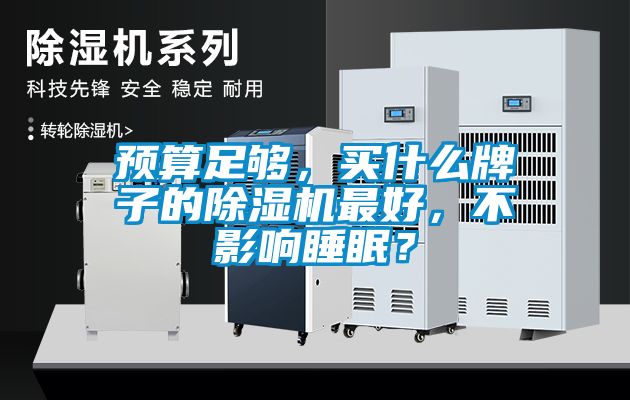 預算足夠，買什么牌子的除濕機最好，不影響睡眠？