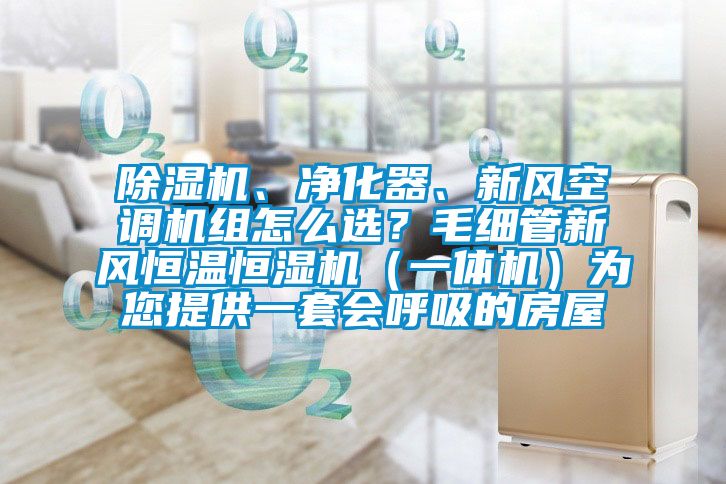 除濕機、凈化器、新風空調機組怎么選？毛細管新風恒溫恒濕機（一體機）為您提供一套會呼吸的房屋