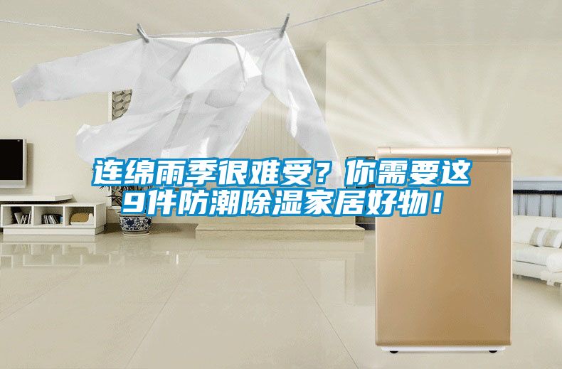 連綿雨季很難受？你需要這9件防潮除濕家居好物！