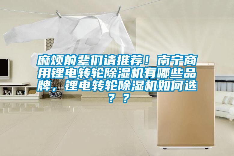 麻煩前輩們請推薦！南寧商用鋰電轉輪除濕機有哪些品牌，鋰電轉輪除濕機如何選？？